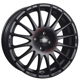 OZ Superturismo Matt Black Red Lettering - 3