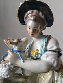 Meissen porcelánová soška - 3