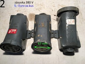 Zásuvky a zástrčky 380 V - 3