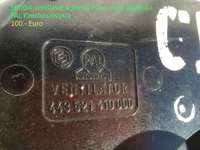 Nový ventilátor kúrenia na Škoda 110 original ČSSR - 3