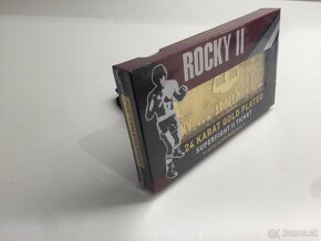 Rocky II 24k gold plated Superfight tiket-limitka 1979 kusov - 3