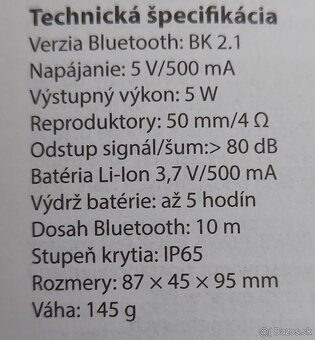 Bluetooth reproduktor - 3