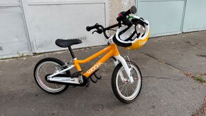 Detský bicykel WOOM 2 14” žltý + príslušenstvo - 3