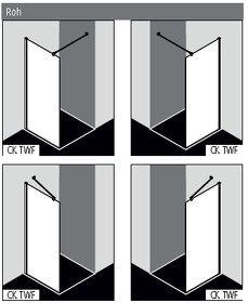 Sprchová zástena KERMI Cada XS (CK TWF) Walk-in WALL - 3