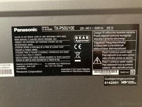 Panasonic Viera TX-P50U10E 50” 127cm - 3