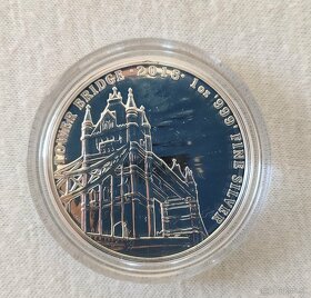 Investičné striebro 4x1 Oz Landmarks Of Britain - 3