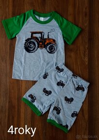 Dvojdielne pyžamo traktory auta - 3