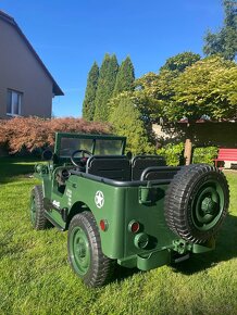 Elektrické autíčko WILLYS RETRO VOJENSKÝ JEEP 4x90W 24V - 3