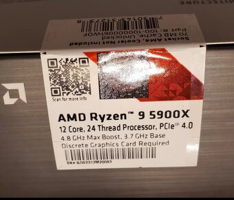 Nový a s plnou zárukou procesor AMD Ryzen 9 5900X - 3