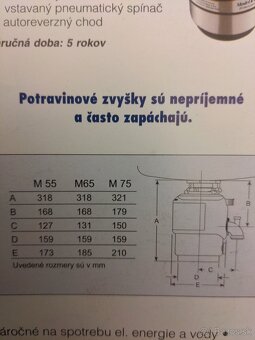 kuchynský drvič odpadu, Insinkerator Model 55 - 3