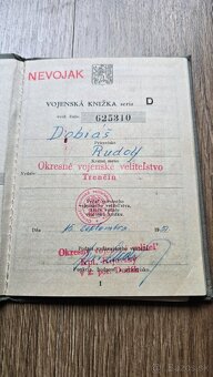 Vojenská knižka 1951 + Legitimácia - 3