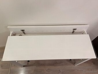 IKEA HEMNES - písací stôl v bielom drevodekore - 3