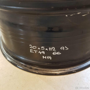 1kus originál Mercedes Benz disk 5x112 R20 ET49 - 3