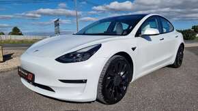 ✅️Tesla Model 3 Performance LongRange 512HP,BIELY INTERIÉR✅️ - 3