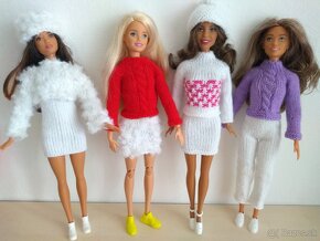 Zimné oblečenie pre bábiky barbie ken Rainbow high deti - 3