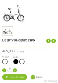 Skladací bicykel Liberty Phoenix 3sp - 3