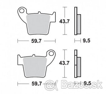 Brzdové platničky zadné Honda - 3