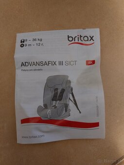 Autosedačka Britax - 3