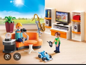 Playmobil domcek + kuchyňa + obývačka + detská izba - 3