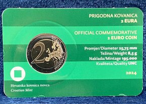 2 Euro pamätná minca Chorvátsko 2024 Varaždin - UNC - 3