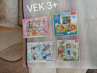 Rôzne puzzle vek 3+,4+,5+,6,7+,8+ - 3