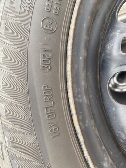 195/55 r15 komplet sada - zimne pneu na diskoch - 3