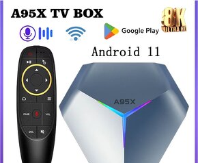 TV BOX Android A95X F4 4K 8K HD Amlogic S905X4 4-128Gb - 3