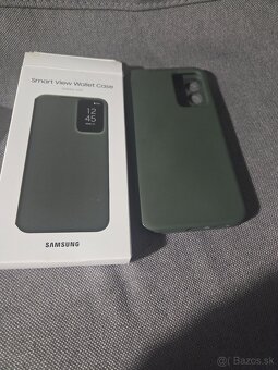 Obal knizkovy na Samsung S23+ zelený originál krátko používa - 3