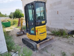 Báger Komatsu PC16, rýchloupinák, 3lyžice. - 3