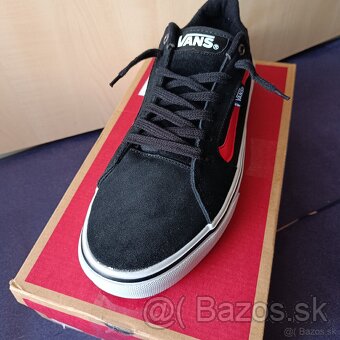 Nové Vans Faulkner black/red Skate tenisky 44 - 3