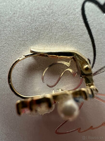 zlate nausnice s prstenom - 3