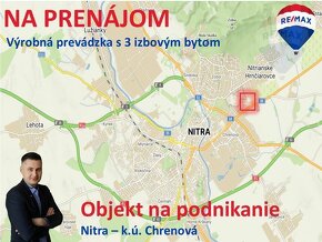 Prenájom podnikateľského objektu s 3 izb. bytom v Nitre EXKL - 3