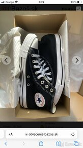 Predám nové čierne CONVERSE veľkosť 37 - 3