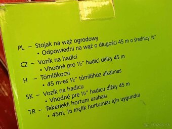 vozík - naviják  na záhradnú hadicu 1/2" - 45 m - 3