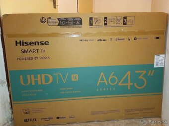 Dobrý deň predám TV Hisense 43A6BGUHD Smart TV43A6BG - 3