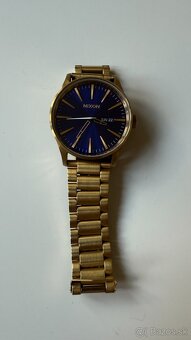 Hodinky Nixon Sentry SS  all gold/blue sunray - 3