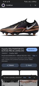 Kopačky Nike Phantom GT2 Elite SG-Pro uk6 , eur39 - 3