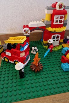 Lego duplo hasičská stanica + stavenisko + základné lego + p - 3