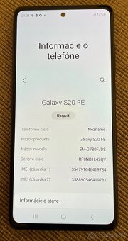 Samsung galaxy S20 FE - bez poškodení  - 3