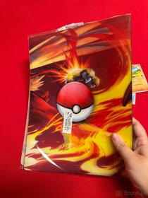 Pokémon album veľký A4 Charizard 3D + 20ks kartičky - 3