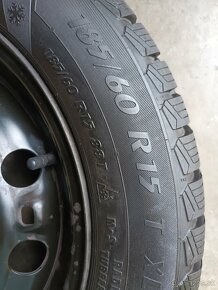 Zimné 185/60 r15 na diskoch 5x100 Škoda - 3