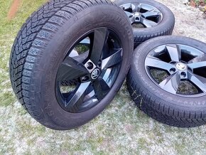 16" ALU 5x112 orig ŠKODA čierne + zimné 215/60 r16 do 9mm - 3