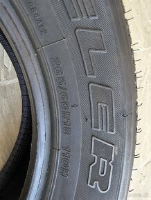 Predám 4ks pneu Bridgestone 265/60 r18 - 3