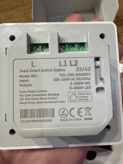 Tesla Smart Switch Dual ZigBee - 3