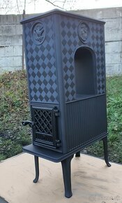 Liatinové kachle Jotul F 606  čierný lak - 3