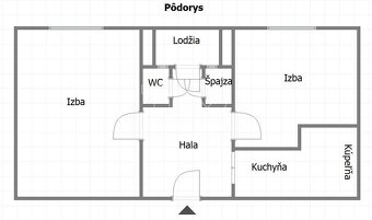 2-IZBOVÝ BYT,PÔVODNÝ STAV,LOGGIA,STARÉ MESTO,67m2 - 3