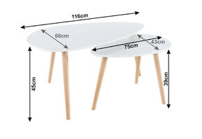 PREDÁM SADU 2 ks KONFERENČNÝCH STOLÍKOV - FOLKO - 3