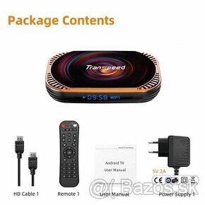 Android 11 TV Box, Transpeed X4, 4/32GB, S905X4, Kláv. s Tou - 3