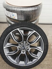 Alu disky 5x112 r19 zimné pneumatiky 225/45 r19 nepoužité - 3