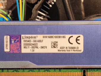 Operačná pamäť  Kingston DDR3 1600 Mhz 8Gb - 3